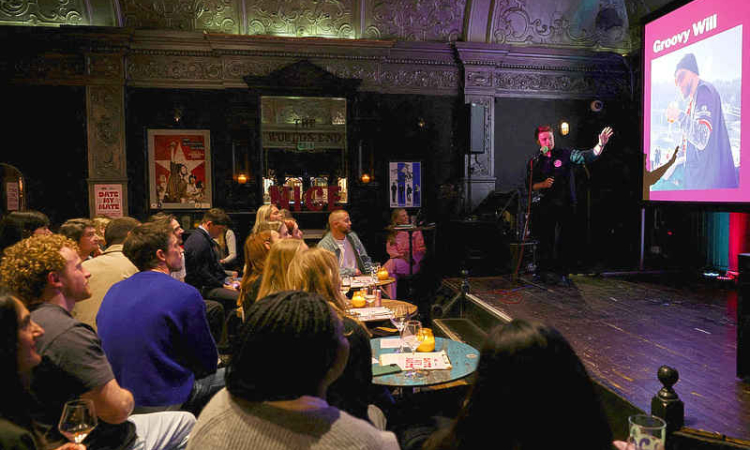 In London's pubs, love gets a PowerPoint makeover